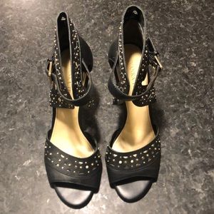 Black studded stilettos